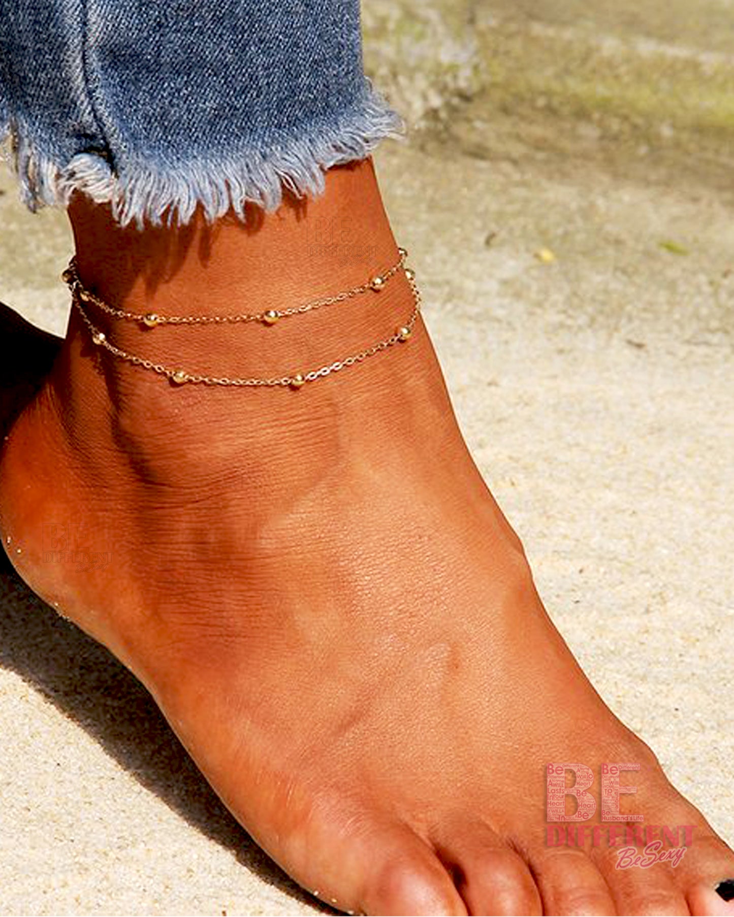 Golden Layers Anklet